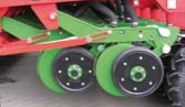 Double – disc coulters with copying wheel (Seeding equipment)