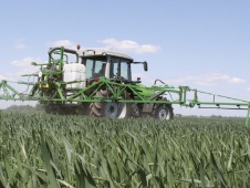 UNIA REX Mounted field sprayers, hydraulically unfolded and lifted booms