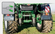 <p>Axul controlat în modul automat asigură conducerea precisă a utilajului pe urmele tractorului, iar suspensia pneumatică atenuează perfect vibraţiile de la sol.</p>