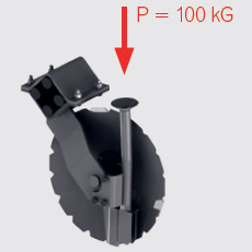 <ul>
<li>brăzdar cu un singur disc, ø400 mm</li>
<li>forţă de apăsare max P = 100 kg/brăzdar</li>
<li>protejate de amortizoare din cauciuc</li>
</ul>